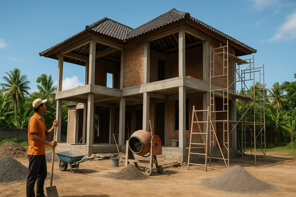 Bangun Villa di Bali